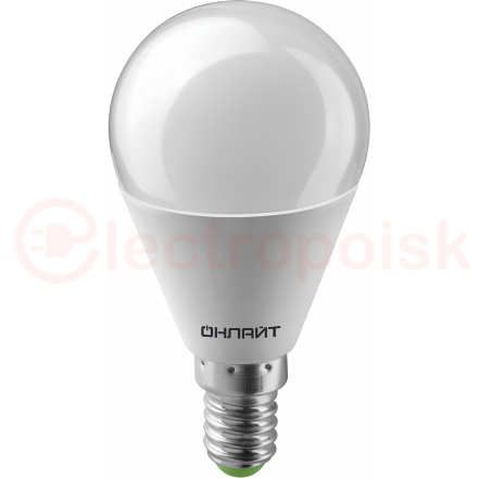 Лампа светодиодная LED 6вт E14 теплый матовый шар