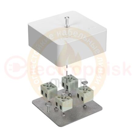 Коробка огнестойкая для кабель-канала 40-0450-FR1.5-6 Е15-Е120 75х75х30