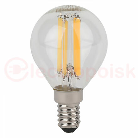 Лампа светодиодная филаментная LED Star Шарообразная 6Вт (замена 75Вт), 750Лм, 2700К, цоколь E14 OSRAM