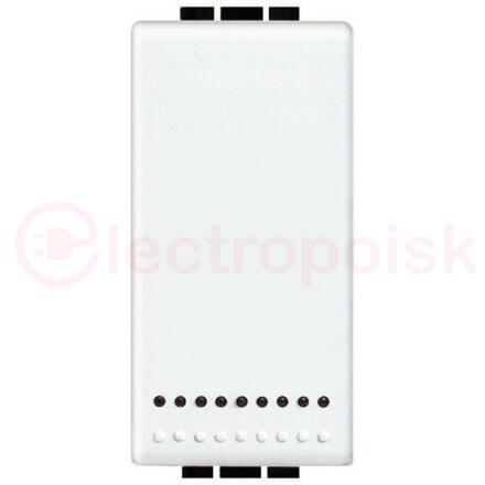 LivingLight Кнопка (NO) 10А 2P с независимыми контактами белый