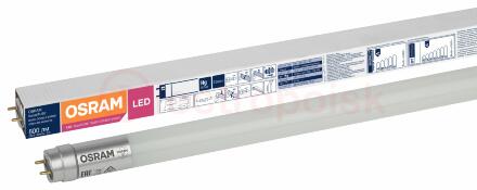 Лампа светодиодная LED 9Вт G13 SubstiTUBE Basic (замена 18 Вт),теплый,двухстороннее прямое включение Osram
