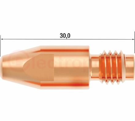 Наконечник контактный M8х30 мм CuCrZr D 1.4 мм (25 шт.)