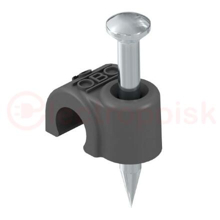Крепежная скоба с гвоздем 12mm, L35