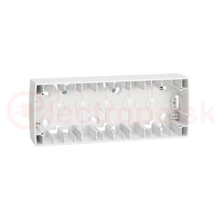 Коробка наружной установки на 3 поста,  89х229х37 mm, S82, белый