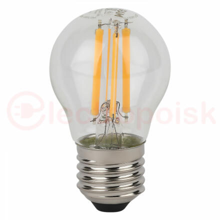 Лампа светодиодная филаментная LED Star Шарообразная 6Вт (замена 75Вт), 750Лм, 2700К, цоколь E27 OSRAM