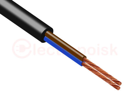 Провод ПВСнг(А)-LS  2*0.75 Ч 100м ТРТС