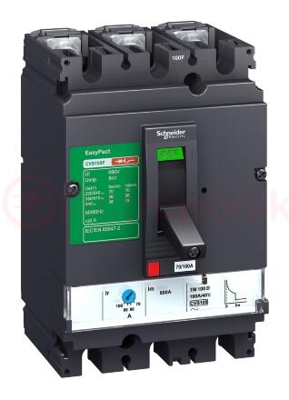 Выключатель автоматический 250F 36kA 3P 200A EasyPact CVS