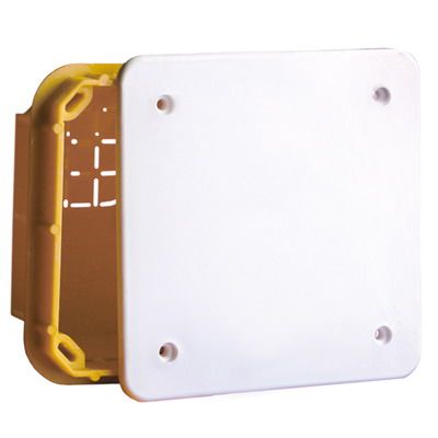 Коробка  распределительная  IP40 160х130х70мм прямоугольная  для твердых стен