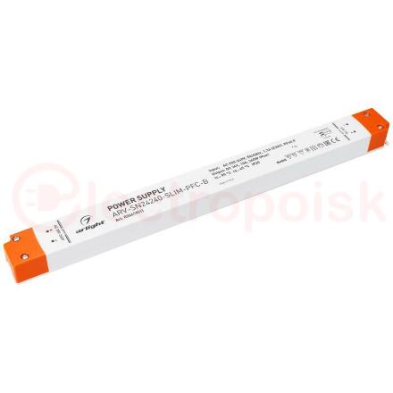 Блок питания ARV-SN24240-SLIM-PFC-B (24V, 10A, 240W) (ARL, IP20 Пластик, 3 года)