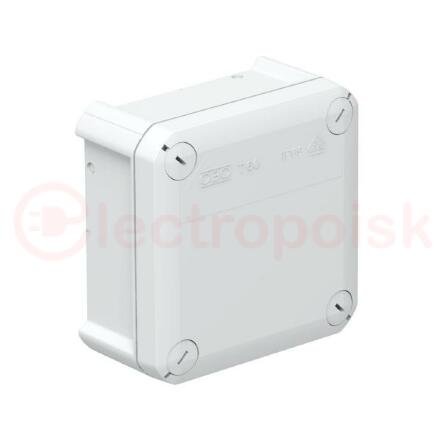 Коробка распаячная T60 114x114x57 сплошная стенка