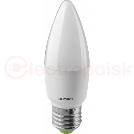 Лампа светодиодная LED 10вт Е27 белый матовая свеча
