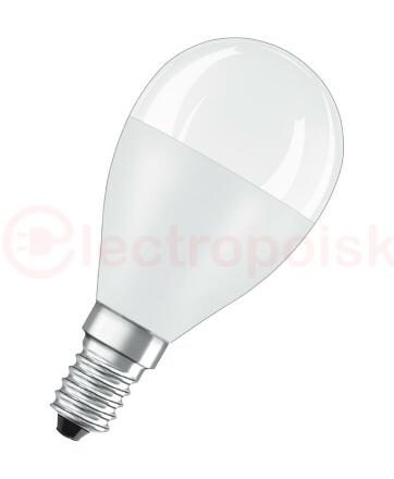 Лампа светодиодная LED 10 Вт E14 3000К 800Лм шарик 220 В (замена 75Вт) OSRAM