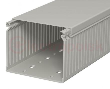 Распределительный кабельный канал LK4 80x100x2400 мм (ПВХ, серый)