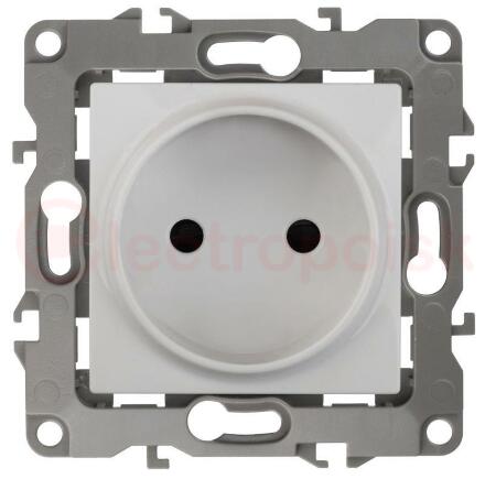 Розетка 2P, 16A-250В, Эра12, белый, 12-2105-01