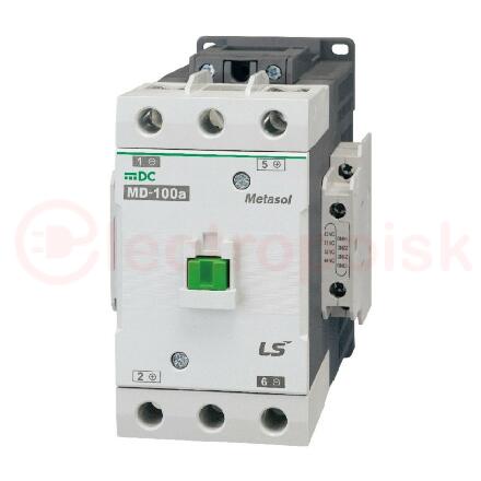 Контактор двухполюсный постоянного тока серии Metasol MD-60a DC24V Screw 2a2b