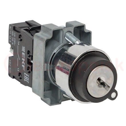 Переключатель BG61 2P с замком возвратный NO