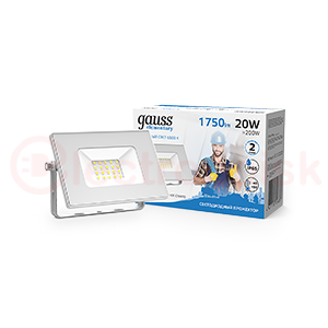 Прожектор светодиодный ДО-20 Вт 1750 Лм 6500К IP65 200-240 В белый LED Elementary Gauss