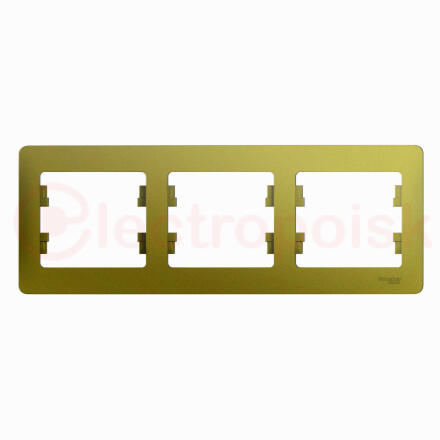GLOSSA рамка 3-постовая горизонтальная фисташковый
