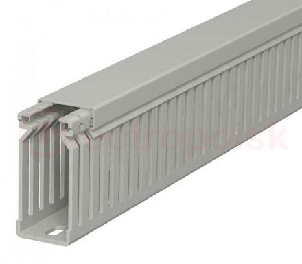 Распределительный кабельный канал LK4 60x25x2000 мм (ПВХ, серый)