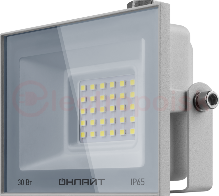 Прожектор светодиодный ДО-30w OFL-30-4K-WH-IP65-LED