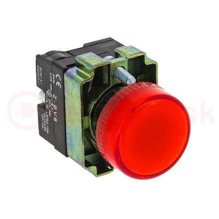 Лампа сигнальная BV64 красная EKF 24В