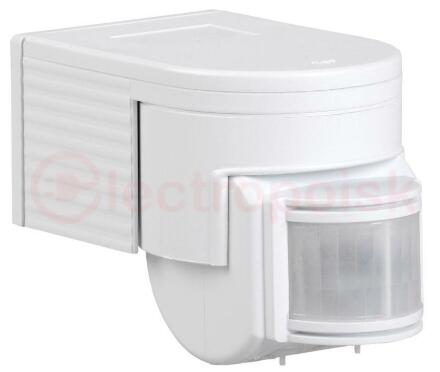 Датчик движения ИК настенный 1100w 180 гр. 12м IP44 белый