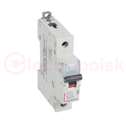 Выключатель автоматический однополюсный 13А C DX3-E 6kA/6kА