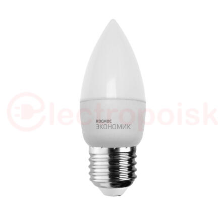 Лампа светодиодная LED 7.5Вт CN 220В Е27 D37х99 3000 теплый 590лм Космос