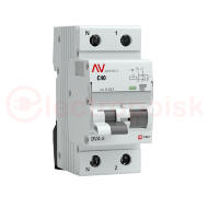 Автомат дифференциальный DVA-6 1P+N 40А (C) 30мА (A) 6кА AVERES Автомат дифференциальный DVA-6 1P+N 40А (C) 30мА (A) 6кА AVERES
