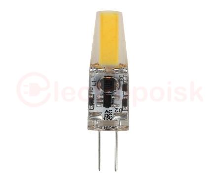 Лампа светодиодная LED 1.5Вт JC COB 4000К G4 нейтральный капсула 12V
