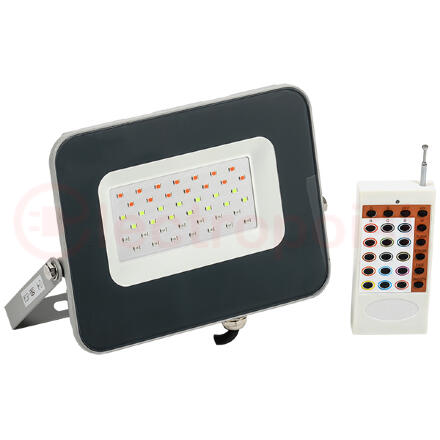 Прожектор светодиодный ДО-30w RGB IP65