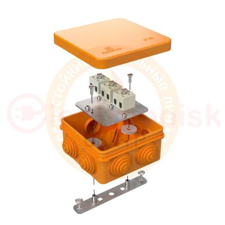 Коробка огнестойкая для открытой проводки 40-0210-FR1.5-6 Е15-Е120 80х80х40