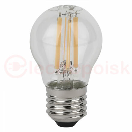 Лампа светодиодная филаментная LED Star Шарообразная 6Вт (замена 75Вт), 806Лм, 2700К, цоколь E27 OSRAM