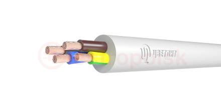 Провод ПВС 3х2,5+1х2,5 белый