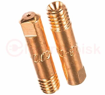 Наконечник контактный M6х25 мм ECU D 0.8 мм (10 шт.)