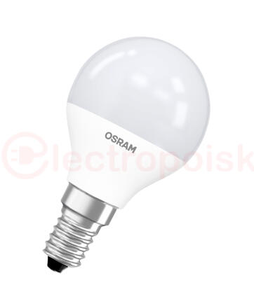 Лампа светодиодная LED Star Шарообразная 5Вт (замена 40Вт), 470Лм, 4000К, цоколь E14 OSRAM