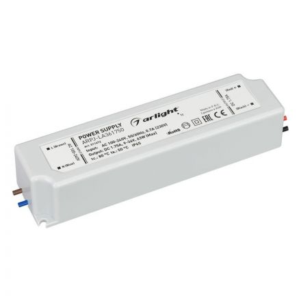 Блок питания ARPJ-LA361750 (63W, 1750mA) (ARL, IP65 Пластик, 2 года)