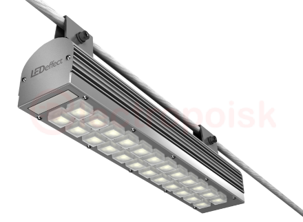 Светильник LED ОПТИМА (ССУ) 25Вт 2800Лм 5,0К КСС Ш1 108-151 град. IP67 крепление на трос