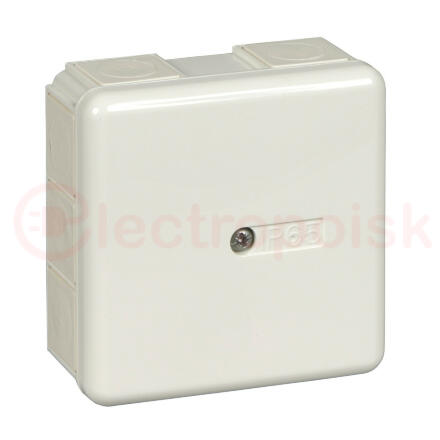 Коробка соединительная 87х87х40 10 сальников IP65 белая
