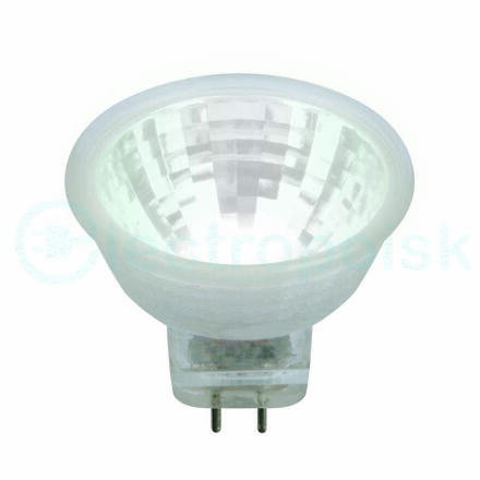 Лампа светодиодная, 220V. Прозрачная. Белый свет (4000K). Картон. ТМ Uniel.LED-MR11-3W/NW/GU4/220V GLZ21TR