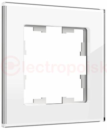 BRITE Рамка 1 -местная РУ-1-2-БрБ стекло белый
