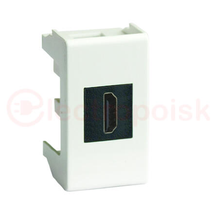Розетка HDMI Viva белая 1 модуль