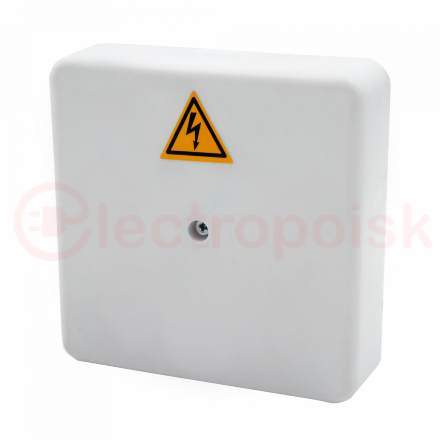 Коробка распределительная огнестойкая КРОПС-П2, IP41, габаритные размеры100х100х30 мм, для кабелей сечением до 6 мм2, 6 клемм