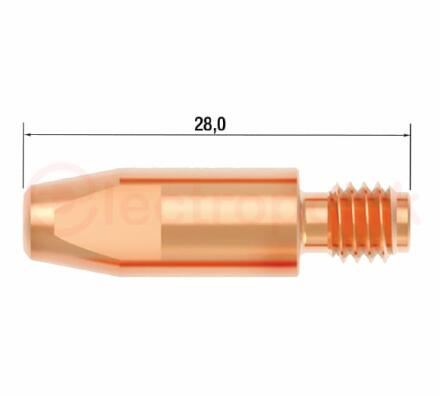 Наконечник контактный M6х28 мм CuCrZr D 1.2 мм (25 шт.)