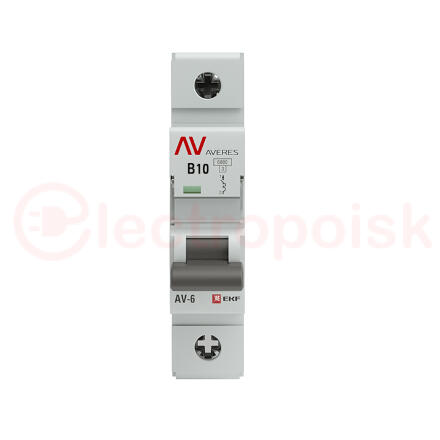Выключатель автоматический AV-6 1P 10A (B) 6kA AVERES