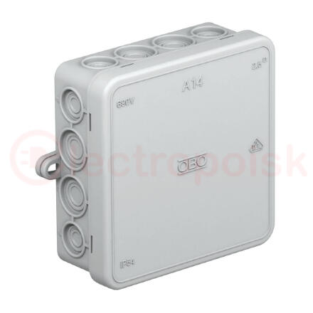 Коробка распаячная A14 100x100x40 с клеммой