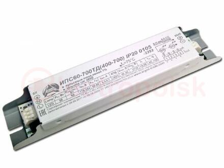 Драйвер LED светодиодный LST ИПС60-700ТД(400-700) 60Вт 700м IP20