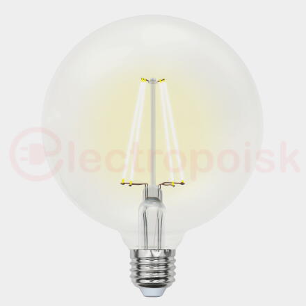 LED-G125-10W/NW/E27/CL PLS02WH Лампа светодиодная. Форма ''шар'', прозрачная. Серия Sky. Белый свет (4000К). Картон. ТМ Uniel.''