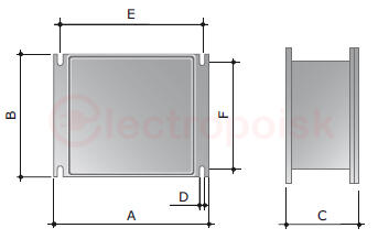 Коробка ответвительная 154х129х58мм IP66 RAL9006 алюминиевая
