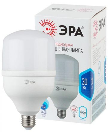 Лампа светодиодная LED 30Вт E27 4000K Т100 колокол 2400Лм нейтр